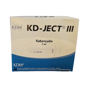 Strzykawki tuberkulinowe KD-JECT III - 1ml, z igłą, z wymienną igłą, 3-częściowe, luer, 100 szt.