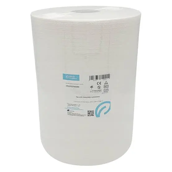 Eko-Higiena – ręcznik medyczny włókninowo-celulozowy w rolce 25 cm × 100 m, 60 g/m²