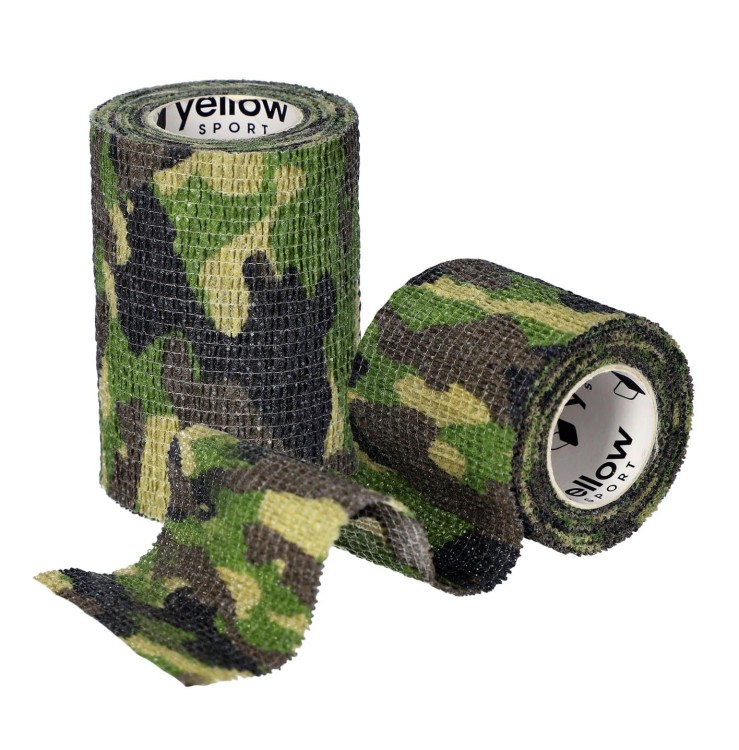 Bandaż kohezyjny yellowBAND zielone moro – Bezlateksowy, Samoprzylepny, różne rozmiary