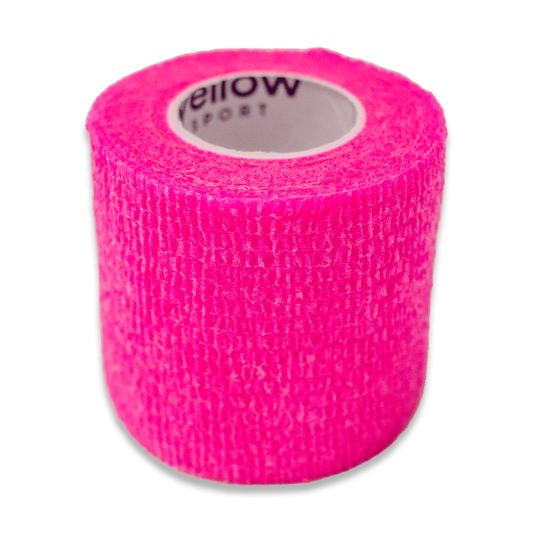 Bandaż Kohezyjny yellowBAND różowy – Bezlateksowy, Samoprzylepny, szerokość 5 cm