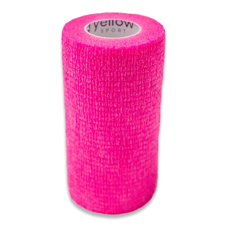 Bandaż Kohezyjny yellowBAND różowy – Bezlateksowy, Samoprzylepny, szerokość 10 cm