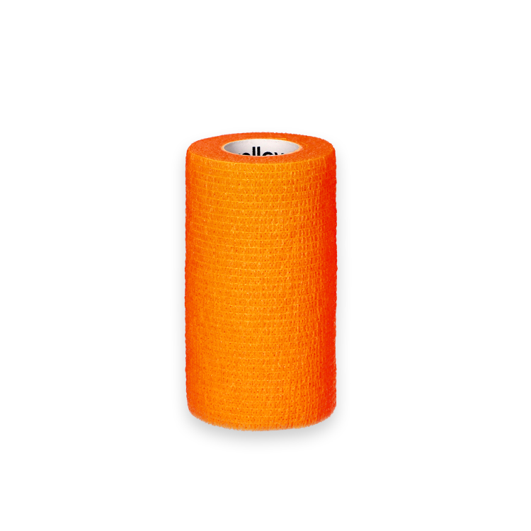 Bandaż Kohezyjny yellowBAND pomarańczowy – Bezlateksowy, Samoprzylepny, szerokość 10 cm