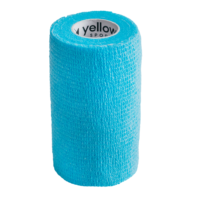Bandaż Kohezyjny yellowBAND jasno niebieski – Bezlateksowy, Samoprzylepny, szerokość 10 cm