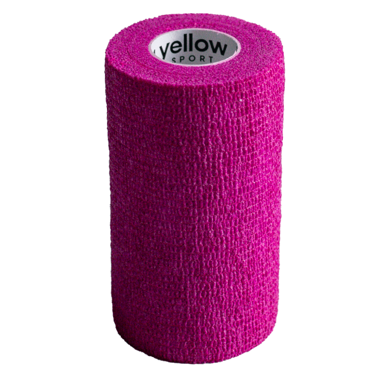 Bandaż Kohezyjny yellowBAND fioletowy – Bezlateksowy, Samoprzylepny, szerokość 10 cm