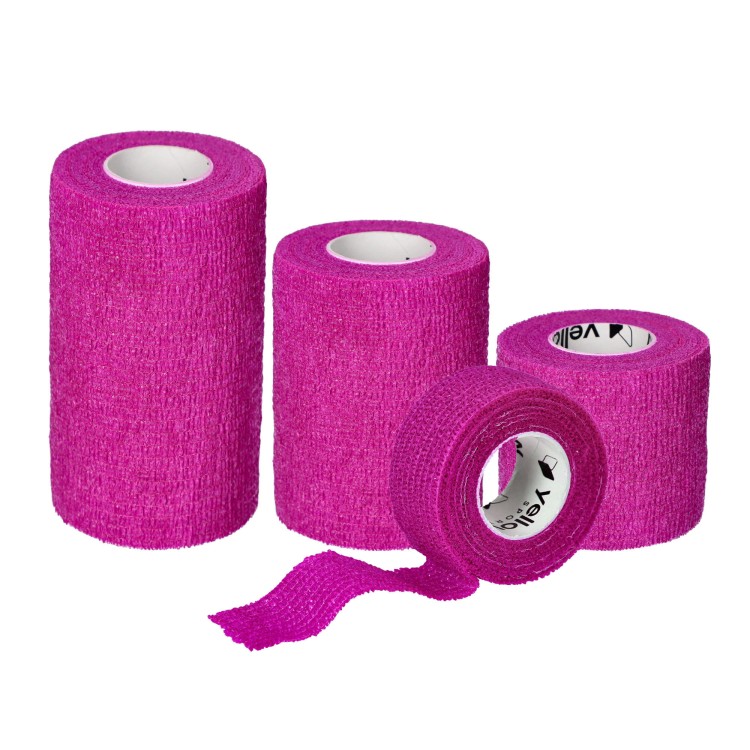 Bandaż Kohezyjny yellowBAND fioletowy – Bezlateksowy, Samoprzylepnym, różne rozmiary