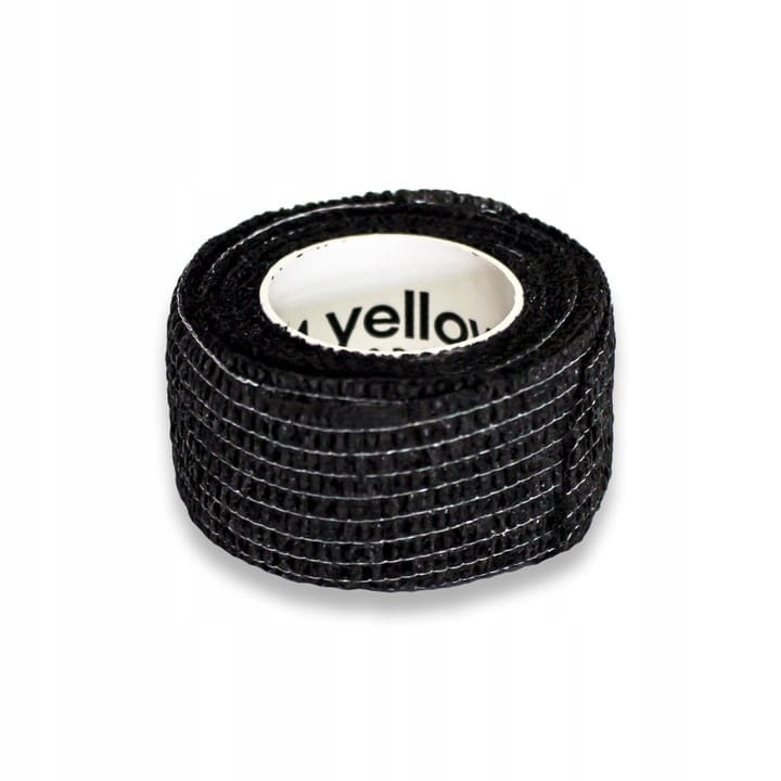 Bandaż Kohezyjny yellowBAND czarny – Bezlateksowy, Samoprzylepny, szerokość 2,5 cm