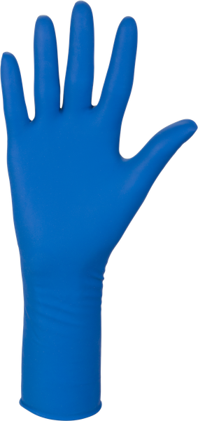 Rękawice Lateksowe Ambulance High Risk – Niebieskie, Grube, Bezpudrowe, 50 szt. zdjęcie rękawicy