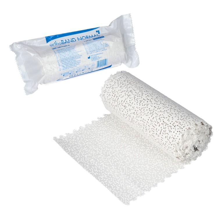 Opaska gipsowa orthoBAND NORMAL – szybkowiążąca, wytrzymała, do unieruchomień, Rozmiar 15 cm x 3 m