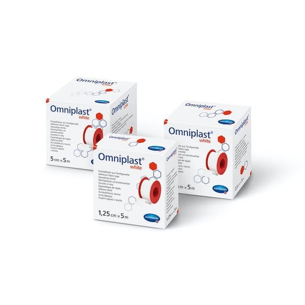 Przylepiec tkaninowy Omniplast – hipoalergiczny, cielisty, na rolce, różne rozmiary