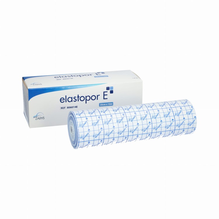 Przylepiec włókninowy elastopor E– hipoalergiczny, samoprzylepny, na rolce, rozmiar 25 cm x 10 m