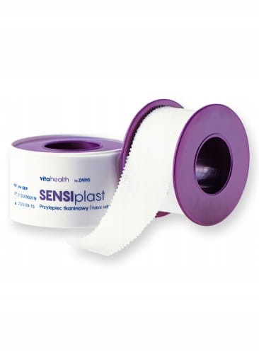 Przylepiec tkaninowy VitaHealth SENSIplast – hipoalergiczny, 2,5 cm × 5 m