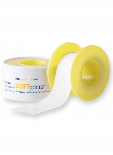 Przylepiec włókninowy VitaHealth SOFTplast – hipoalergiczny, 2,5 cm × 5 m