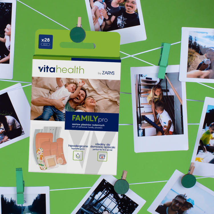 Zestaw plastrów rodzinnych VitaHealth FAMILYpro w rodzinie