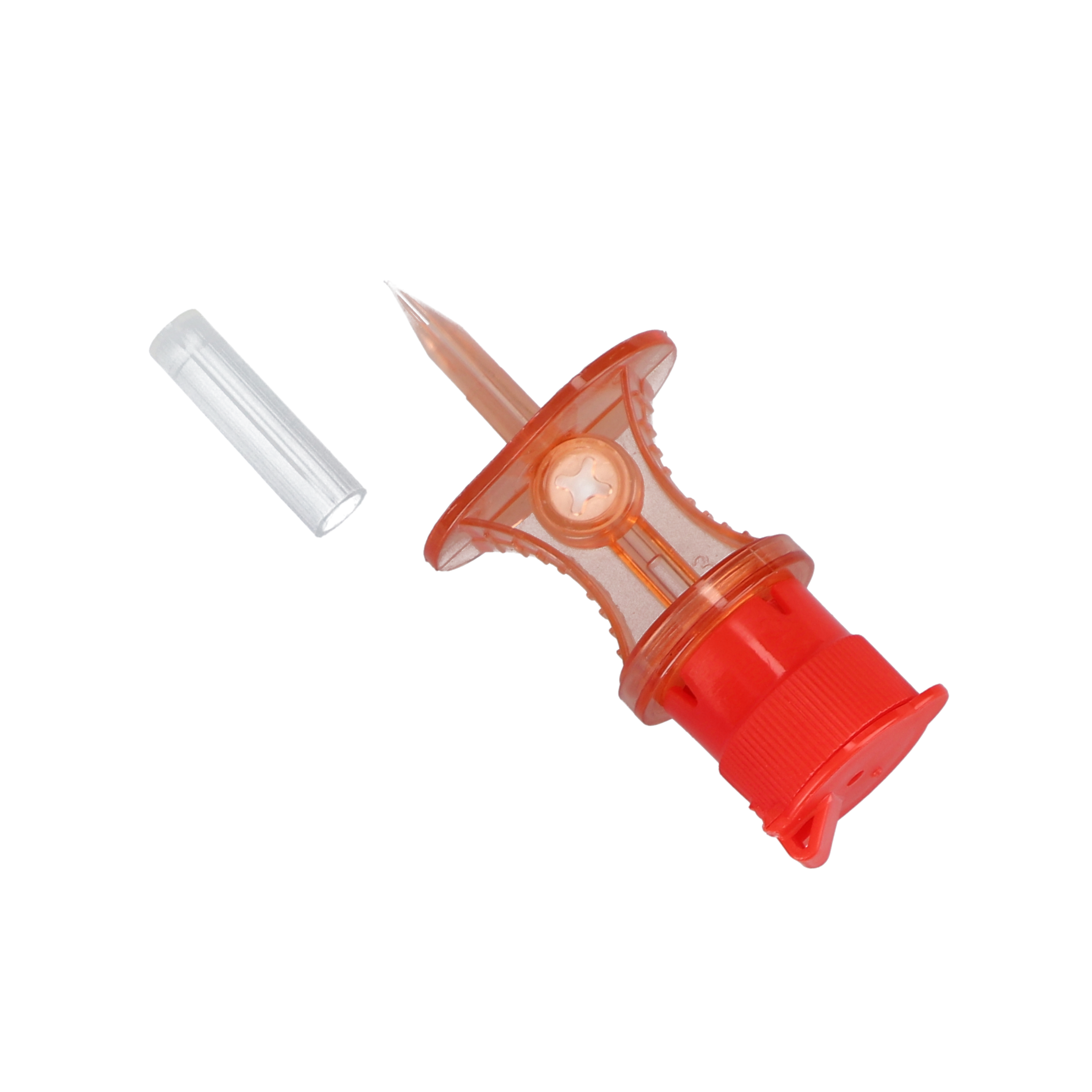 dicoSPIKE Chemo - przyrząd do pobierania leków z filtrem bakteryjnym oraz cząsteczkowym, czerwony