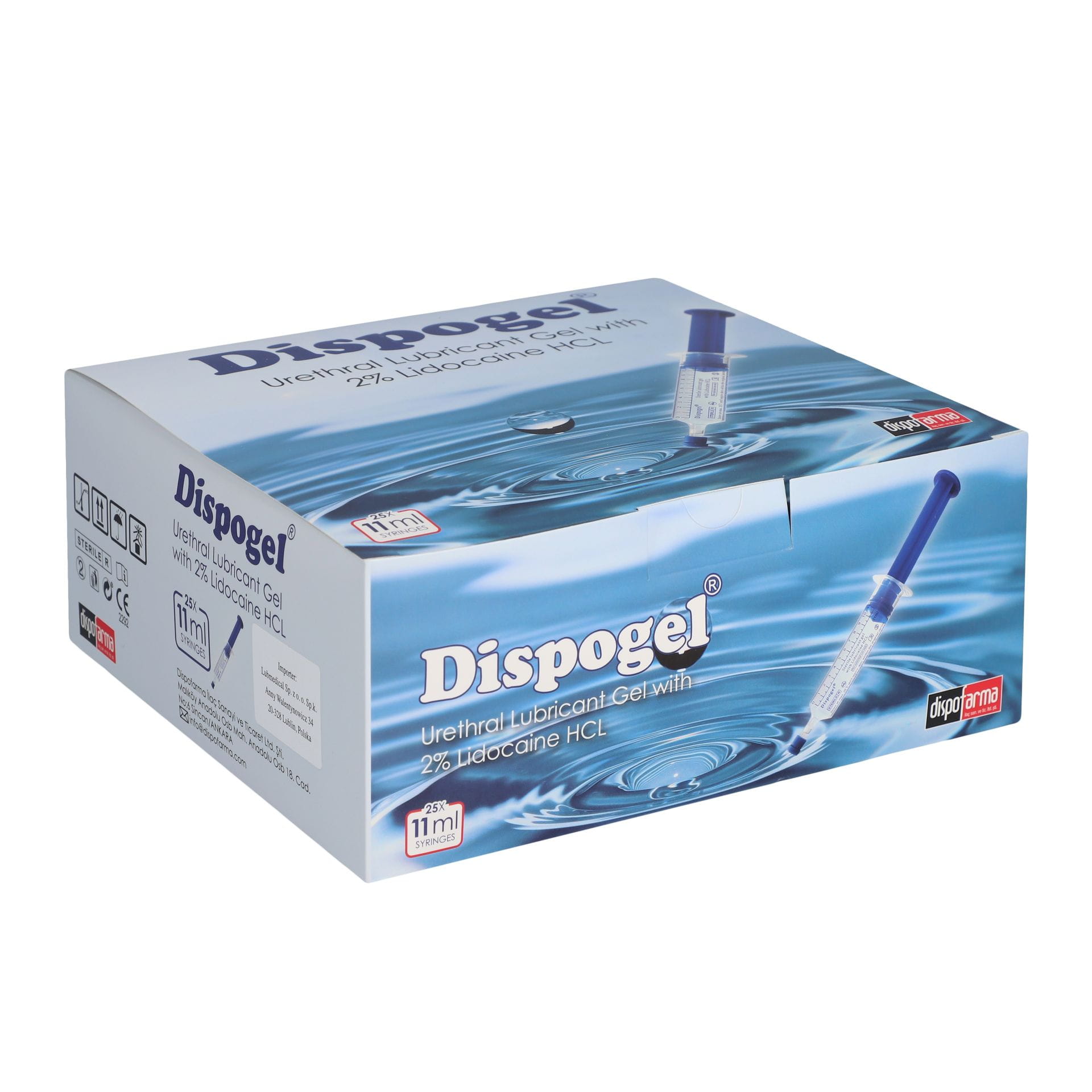 Dispogel – żel do znieczulenia błon śluzowych, 6 ml / 11 ml, do aplikacji miejscowej, 11ml