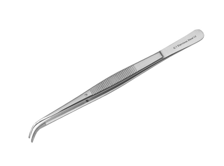 Pinceta do szwów zagięta