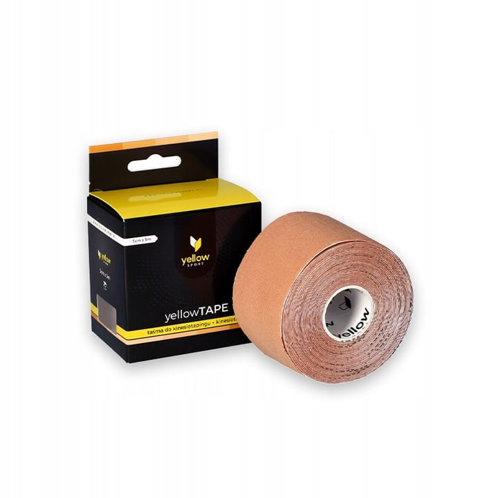 Taśma do Kinesiotapingu yellowTAPE Cielista – 5 cm x 5 m, Bezlateksowa, Wodoodporna