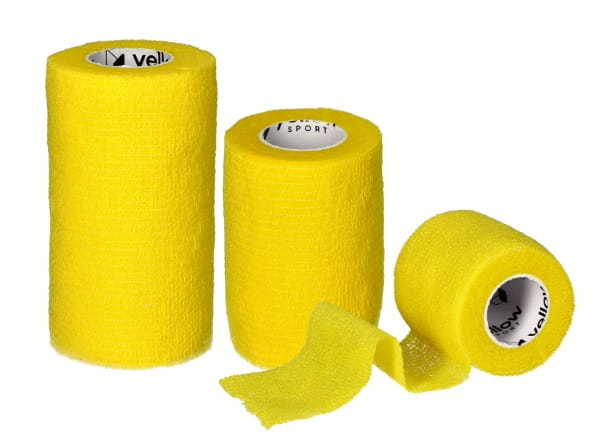 Bandaż Kohezyjny yellowBAND żółty – Bezlateksowy, Samoprzylepny, różne rozmiary