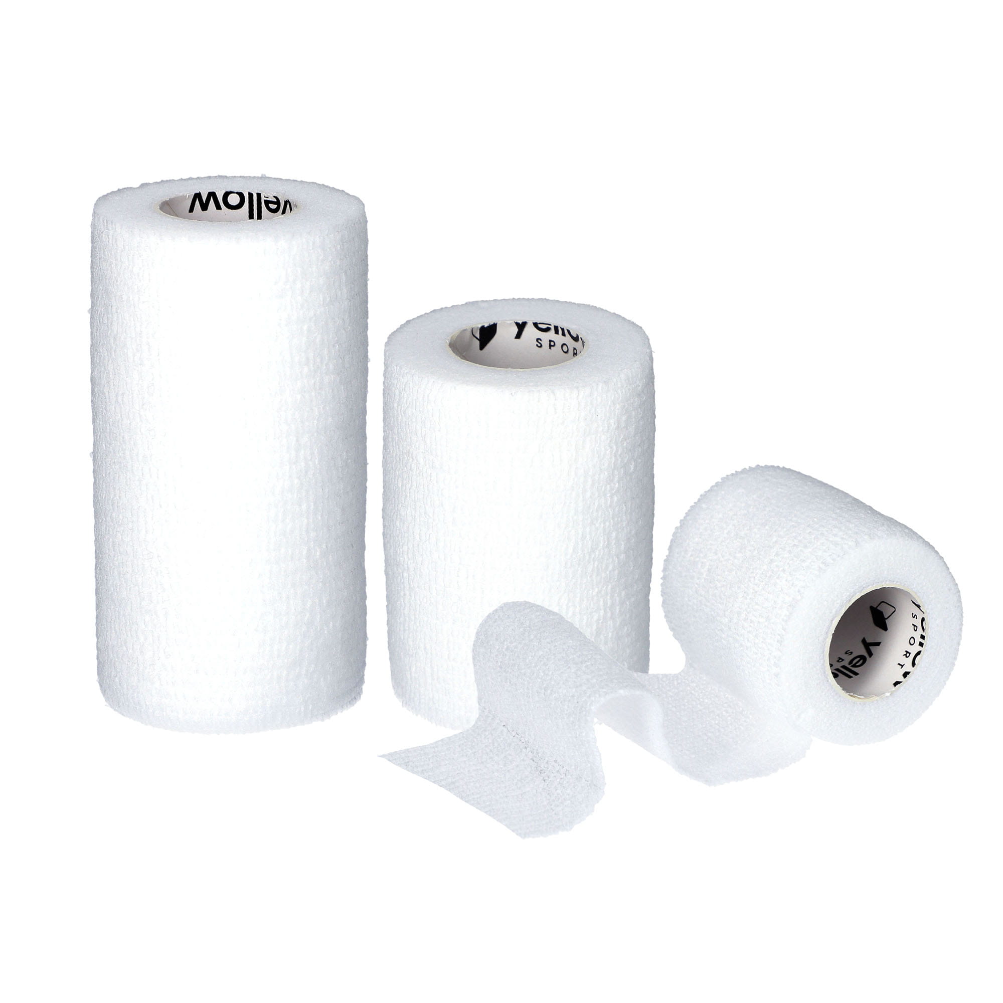 Bandaż Kohezyjny yellowBAND biały – Bezlateksowy, Samoprzylepny, różne rozmiary