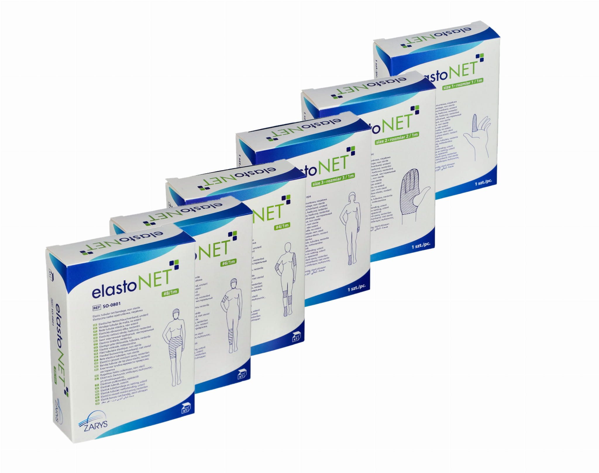 Elastyczna siatka opatrunkowa elastoNET – niejałowa, oddychająca, wygodna, różne rozmiary