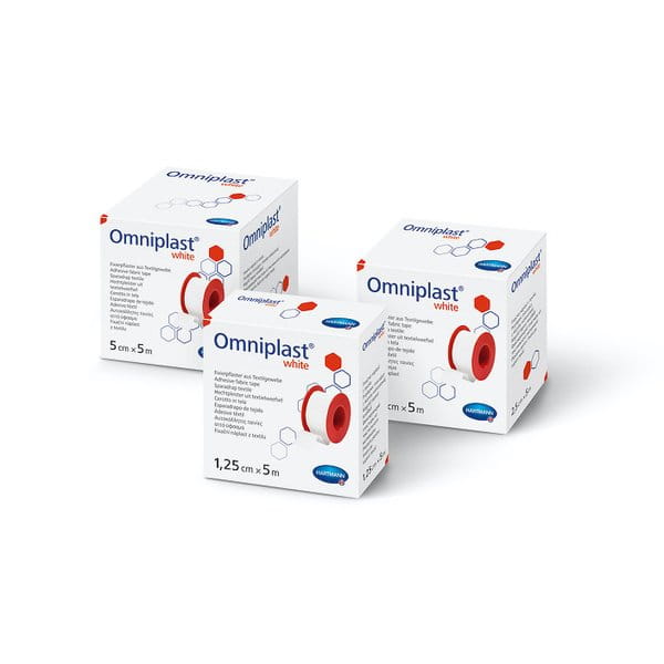 Przylepiec tkaninowy Omniplast – hipoalergiczny, cielisty, na rolce, różne rozmiary