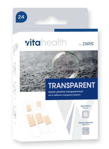 Zestaw plastrów transparentnych VitaHealth TRANSPARENT